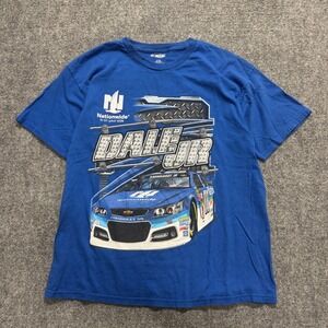 VTG NASCAR T-shirt Men's XL Blue Y2K Racer Dale Jr